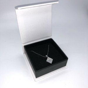 Cate & Chloe Lennon Pave Pendant Diamond Necklace